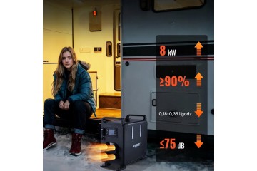 Calefactor diésel estacionario 5-8kW 12V con control remoto Bluetooth