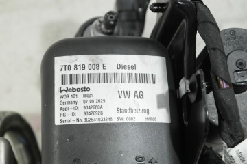 VW T7 MULTIVAN TDI PARKING HEATER WEBASTO 7T0819008E Car type 4x4 SUV cargo vans passenger cars