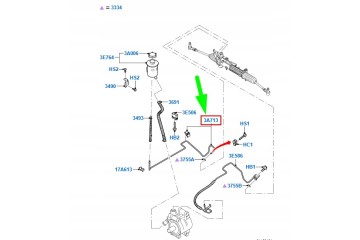 Steering gear cable OE FORD 1704634 Catalog number of the part 1704634