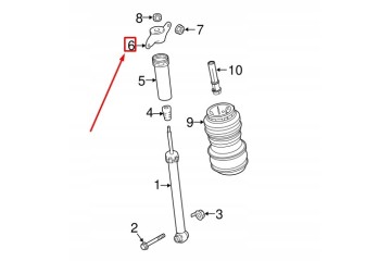 Rear Right Upper Shock Absorber Mount Range Rover Velar L560 LR090667 OE Catalog number of the part LR090667