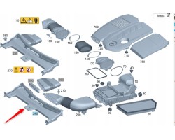 BELT GUARD FRONT MERCEDES C W206 A2065000400