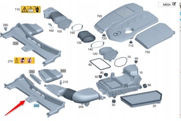 BELT GUARD FRONT MERCEDES C W206 A2065000400