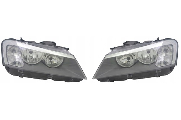 HEADLIGHT LAMP RIGHT LEFT BMW X3 F25 10 14 SET