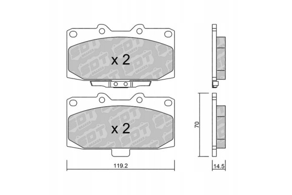 GALFER SDT 2188800 brake pads NISSAN 200 SX 300 ZX SUBARU IMPREZA