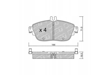 GALFER SDT 2134600 front brake pads MERCEDES A B CLA GLA