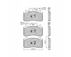Galfer SDT 21102100 Brake pads ALFA ROMEO GIULIA 952 2015