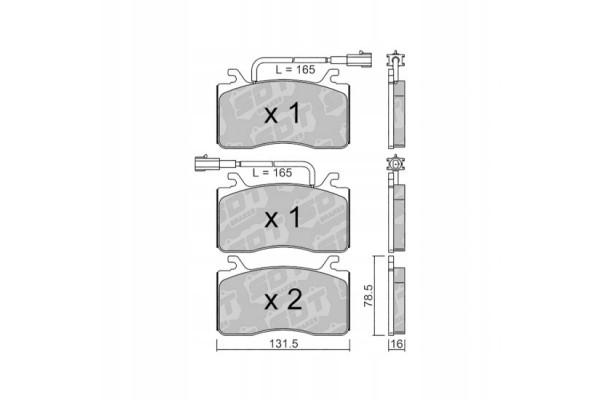 Galfer SDT 21102100 Brake pads ALFA ROMEO GIULIA 952 2015