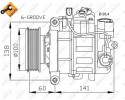 NRF AIR CONDITIONING COMPRESSOR VW A4 A6 6SEU14C Catalog number of the part 32263
