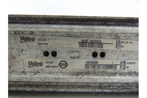 144619U20A INTERCOOLER NISSAN NV200 /EVALIA (M20/M)