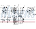 Compressor air conditioning NISSENS 89321 Part manufacturer Nissens