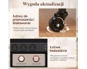 4 TIER HIFI BOOKCASE WITH WHEELS LED AND POWER SUPPLY RUSTIC BRONZE Catalog number of the part LIFEWIT 4 POZIOMOWY REGA HIFI Z K