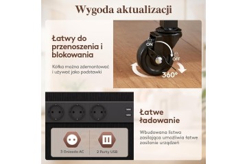 4 TIER HIFI BOOKCASE WITH WHEELS LED AND POWER SUPPLY RUSTIC BRONZE Catalog number of the part LIFEWIT 4 POZIOMOWY REGA HIFI Z K