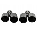 SILENCER TIP SET 4x fi 89mm mounting 76mm LEFT RIGHT BLACK MTSE32