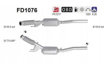 PARTICULATE FILTER FAP DPF FD1076 AS Packaging status original