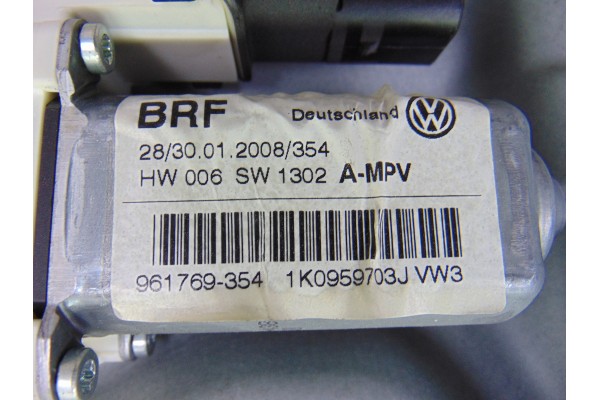 ELEVALUNAS TRASERO IZQUIERDO VOLKSWAGEN TOURAN (1T2)