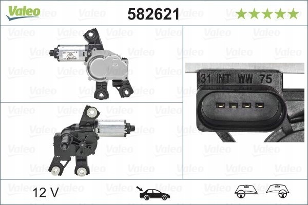 Rear wiper motor VALEO 582621
