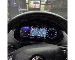 Counter Clocks Virtual LCD Skoda Octavia RS 2013 20
