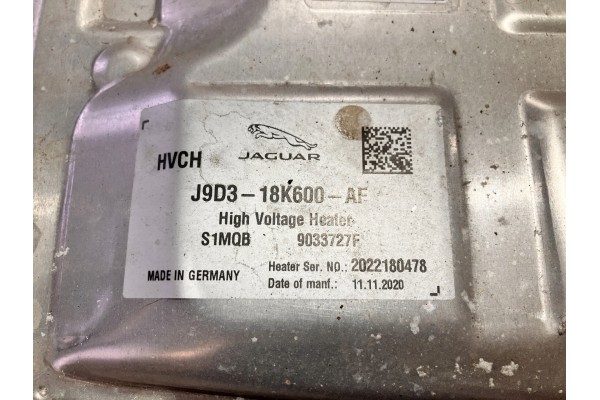 ELECTRIC WEBASTO HEATER I PACE X590 JAGUAR I PACE X590 2018 EV400 Car type passenger cars