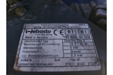 Calefactor estacionario Webasto Iveco Daily III 3.0 HPI