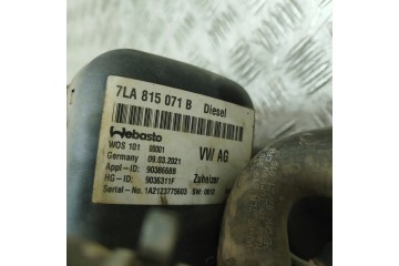 WEBASTO VW TRANSPORTER VI T6 VAN SGA SGH 9038668B 27502121 2 0L Customs tariff code 87089997