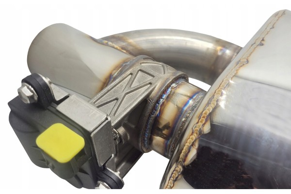 SPORTS SILENCER WITH ELECTRIC THROTTLE 2 5 63mm BASS STAINLESS Car type passenger cars cargo vans 4x4 SUV