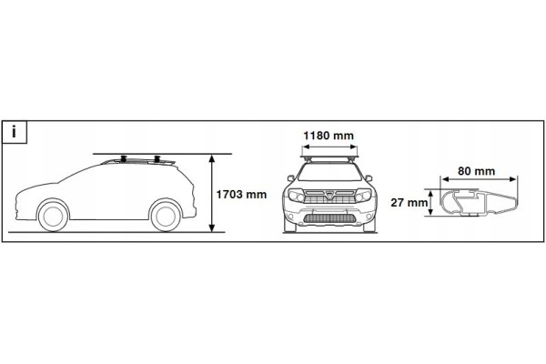 Barras de Techo para DACIA JOGGER, SANDERO III STEPWAY 3 - Piezas Orig