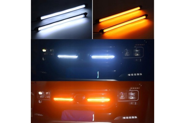 DAYLIGHT DRL LED FLEX WOW FLOATING DYNAMIC TURN SIGNALS 15CM Installation side front