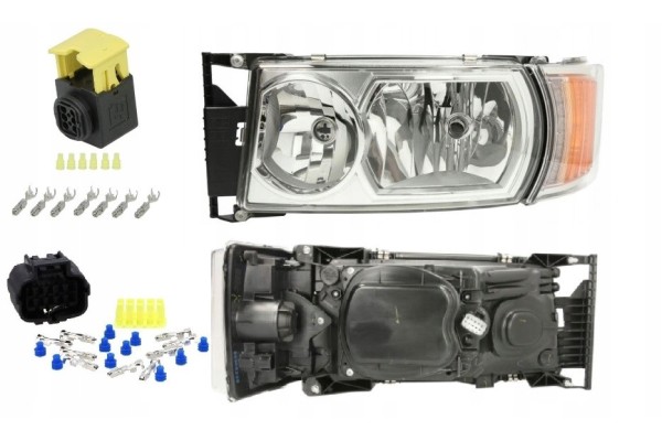 Headlight Scania 4 R H7 plugs left EAN GTIN 5905280380086