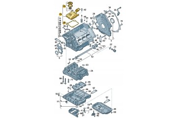 Oil separator Audi S4 S5 A6 06E103547AC New original product Catalog number of the part 06E103547AC