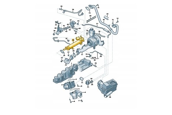 Volkswagen OE Exhaust gas recirculation cooler Part manufacturer Volkswagen OE