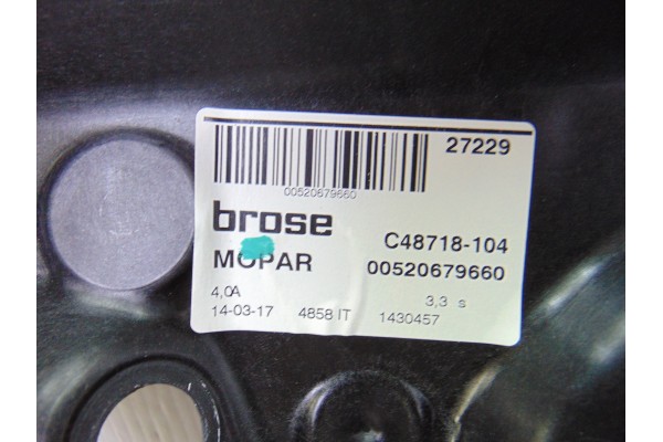 6 PIN ELEVALUNAS DELANTERO IZQUIERDO FIAT 500X (334)