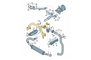Pressure pipe Audi A4 A5 A6 A7 06M145674DA EP New original product Quality of parts according to GVO Q original with factory log