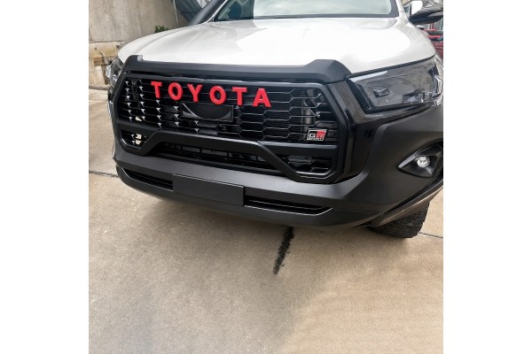 Conversion Hilux Revo 20162022 Lift GR Sport Bumper Extensions Grill ABS Catalog number of the part 24161