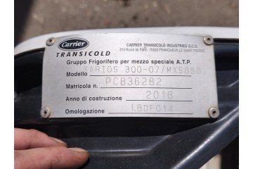 REFRIGERATED UNIT CARRIER XARIOS 300 07 MXS850 18 10157 2018r Part manufacturer Carrier