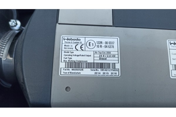 ORIGINAL COMPLETE WEBASTO AIR TOP EVO 2000 RENAULT GAMA T RANGE CK Quality of parts according to GVO O original with manufacture