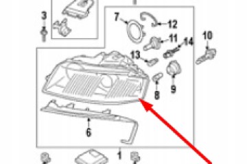 Faro izquierdo Audi TT 8J LHD 8J0941029AQ NUEVO ORIGINAL
