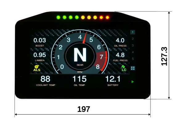DASH 7 RWD Power Display CAN