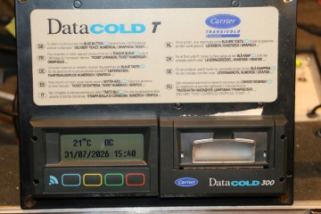 THERMOGRAPH DATACOLD 300 CARRIER USED EUROSCAN printer without corrosion Catalog number of the part 12 00752 63