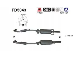FILTER OF STEEL PARTICLES DPF CAT OPEL ASTRA H 1 7CDTI 04 EURO 4 ASCFD5043