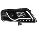Front lamps AUDI A6 C6 Black Tube LED