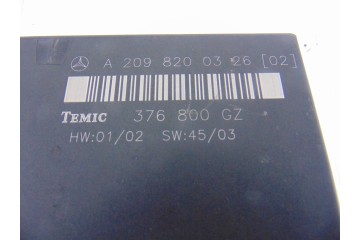 A2098200326 MODULO ELECTRONICO MERCEDES-BENZ CLK (BM 209) COUPE 270 CDI (209.316) 2005 A2098200326 206027 MERCEDES-BENZ - 1