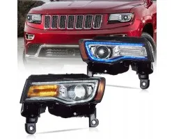 Headlights Lamp L R Vland Full Led Tuning Jeep Grand Cherokee WK2 Lift 13