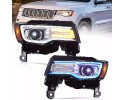 Headlights Lamp L R Vland Full Led Tuning Jeep Grand Cherokee WK2 Lift 13 Installation side left right