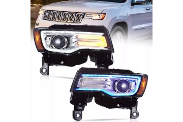Headlights Lamp L R Vland Full Led Tuning Jeep Grand Cherokee WK2 Lift 13 Installation side left right