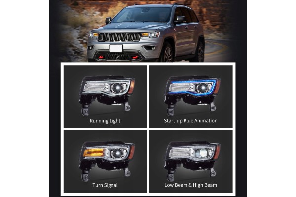Headlights Lamp L R Vland Full Led Tuning Jeep Grand Cherokee WK2 Lift 13 Product weight with unit packaging 20 kg