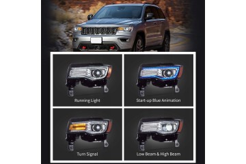 Headlights Lamp L R Vland Full Led Tuning Jeep Grand Cherokee WK2 Lift 13 Product weight with unit packaging 20 kg
