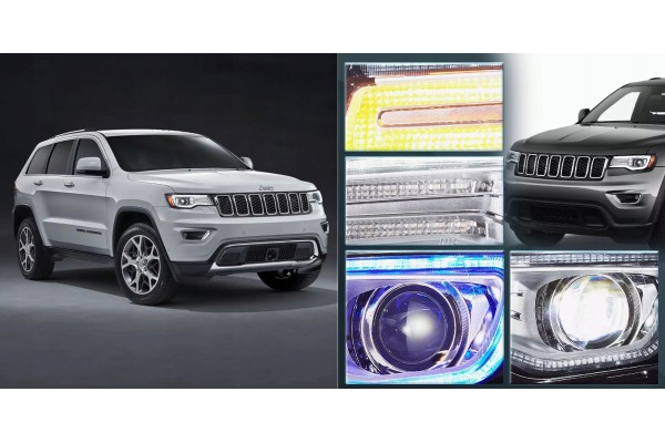 Faros delanteros LED manuales VLAND para Jeep Grand Cherokee WK2 Lift 