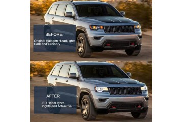 Faros delanteros LED manuales VLAND para Jeep Grand Cherokee WK2 Lift 