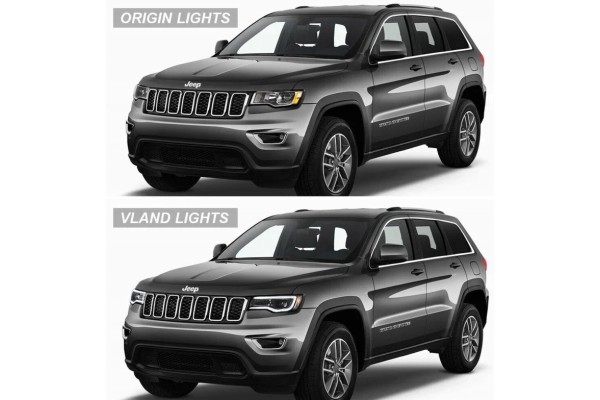 Faros delanteros LED manuales VLAND para Jeep Grand Cherokee WK2 Lift 