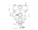 Wabco Trailer Control Valve 9730020700 Original Catalog number of the part 9730020700